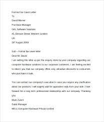 Free 9 Fax Cover Letter Templates In Pdf Ms Word