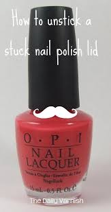 Diy How To Unstick A Stuck Nail Polish Lid Nail Polish Nail Polish Bottles Nails