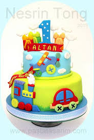 Car Birthday Cake For Little Boy Car Train And Plain 1st Birthday Cake Baby Birthday Cakes Birthday Cake Kids Cars Birthday Cake