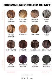 Let This Brown Hair Color Chart Guide Your Next Hair Change Hair Com By L Oreal Brunette Hair Color Hair Color Chart Blonde Hair Color Chart