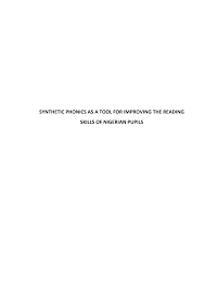 This paper argues that no single method of teaching children to read is superior to any other. Https Silo Tips Download Busola Phd