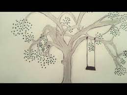 ho to draw a tree step by step how to draw طريقة رسم شجرة خطوة بخطوة youtube drawings girls with glasses art