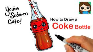 This video is about how to draw a coca cola can super easy and color with colored pencils. How To Draw A Coca Cola Bottle Cute Pun Art 14 Youtube