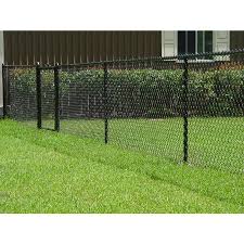 4 Foot Black Chain Link Fence Gate Shop Vinyl Coated Steel Chain Link Fence Fabric Common 50 Ft X 4 Ft Actual 50 Ft X 4 Ft At L Black Chain Link Fence Chain Link Fence Chain Link Fence Cost