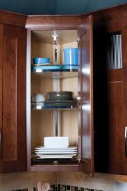 20 inch mosaic lazy susan wall decor or table top made with. Starmark Cabinetry Diagonal Wall With Chrome Wood Lazy Susan Pole Is In Back Not Ce Custom Bathroom Cabinets Cabinet Door Styles Kitchen Storage Organization
