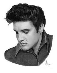 Elvis Presley Drawing By Murphy Elliott Elvis Presley Elvis Drawings