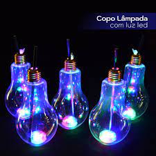 copos neon luz de led copo neon led
