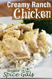 Creamy Ranch Crock Pot Chicken Sugar N Spice Gals Recipe Chicken Crockpot Recipes Recipes Pot Recipes