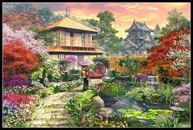 This helps you know how much cloth or fabric you need to complete back in ye olden days when i was learning to cross stitch circa 1988, counted cross stitch patterns all included little clipart directions on how to cross stitch. Japan Garden Variant Counted Cross Stitch Kits Dmc Diy Handmade Needlework For Embroidery 14 Ct Cross Stitch Sets Package Aliexpress