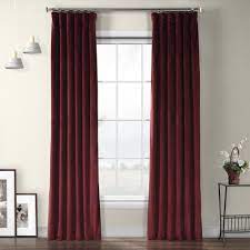 Ready made curtains are a fantastically convenient way to enhance your décor and add a personal touch to your home. Exclusive Fabrics Furnishings Dark Merlot Red Plush Velvet Curtain 50 In W X 108 In L Vpyc 161252 108 The Home Depot