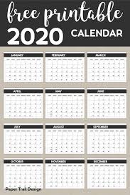 Consequently, 8.5 x 11 printable calendar helps people to keep up a schedule according to their would like. 2020 Free Monthly Calendar Template Paper Trail Design Calendar Printables Calendar Template Monthly Calendar Template
