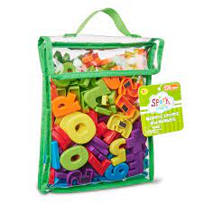 Uppercase and lowercase set of 115 abc, 123 colorful foam alphabet magnets. Spark Create Imagine Magnetic Letters And Numbers 120 Pieces Walmart Com Walmart Com