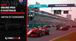 La grille de départ du grand prix d'australie. Horaires F1 France Racing