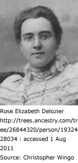 Rose Elizabeth (Delozier) Stoy (abt.1879-abt.1959)