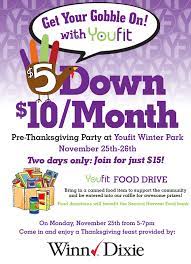 We did not find results for: Youfit Partners With Winn Dixie To Offer Thanksgiving Feast And Canned Food Drive