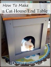 How To Make A Cat House End Table Cat House Diy Outdoor Cat House Pet Diy Projects