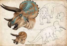 Triceratops By Drakainaqueen On Deviantart Animal Illustration Animal Art Prehistoric Creatures