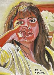 Watercolor by Takumi Yokooka(Japan,1949).