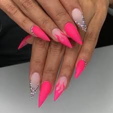 long stiletto nails ideas june 2020 pink stiletto nails stilleto nails designs pink acrylic nails