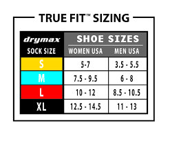 Drymax Socks Size Chart Image Sock And Collections