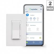 Leviton Decora Smart Wi Fi 600w Incandescent 300w Led Dimmer No Hub Required Works With Alexa Google Assistant Nest 2 Leviton Works With Alexa Led Dimmer