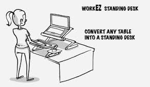 Amazon's choice for stand up desk conversion. Workez Standing Desk Converter Desktop Sit Stand Riser For Laptops