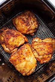 Spread the softened butter over entire surface of chicken, and sprinkle liberally with salt and pepper. Air Fryer Chicken Thighs Super Crispy Low Carb With Jennifer