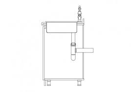 kitchen sink elevation free cads