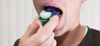 Teens are biting into the liquid laundry detergent pods, or cooking them and chewing them before spitting them out. The Tide Pod Challenge Don T Do It