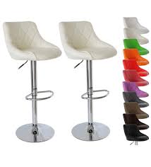 Designer barhocker günstig und tresenhocker in besonders großer auswahl: Woltu 9181 Tresenhocker Mit Lehne 2er Set Stufenlose Hohenverstellung Verchromter Stahl Antirutschgummi Kunstleder Gut Gepolsterte Sitzflache Farbwahl Weiss Woltu Eu