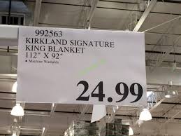 Free delivery on eligible first order. Costco 992563 Kirkland Signature Blanket King Tag Costcochaser