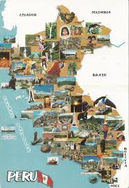 Ilustracion Alegorica Del Mapa Del Peru Continentes Geograficos Mapas