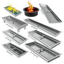 Shop now for free shipping! 8 Sizes Drop In Fire Pit Pan Natural Gas Fire Pit Burner Drop In Pan Propane Square Durable Bbq Tools H Burner Barbecue Grill Air Conditioner Parts Aliexpress