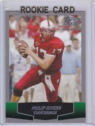 Check out the top photos, videos, quotes and notes from the nfl on thursday. Philip Rivers Rookie Card Topps Draft Picks Prospects La Chargers Nfl Rc Ebay