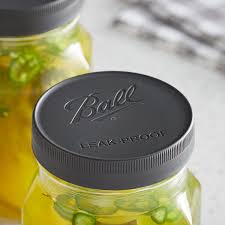 Edges have wide ribbing for easy grip, easy open. Ball Plastic Leak Proof Canning Jar Lids Wide Mouth 6 Pack
