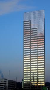 Also visible on really clear days and from the right spot within the metro area are three other giants, 14,410. Big Pink At Dawn In Downtown Portland Us Bank Tower Downtown Portland Oregon