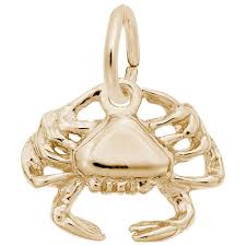 Rembrandt Crab Charm 10k Yellow Gold