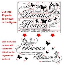 Love quotes & sayings and. Witkey Because Someone We Love Is In Heaven Quotes Wall Stickers Decal Room Decor Diy Pricepulse