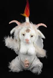 Baphomet is a term originally used to describe an idol or deity which the knights templar were accused of worshiping, and subsequently incorporated into disparate occult and mystical traditions. Albino Or All Black Plush Baphomet Plushies Satan Elves And Fairies