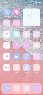 Beach Pastel Ios14 App Icons Minimalist Iphone App Icon Pack Pink Aesthetic Home Screen Widgets Personalized Widget Covers Widgetsmith In 2020 App Icon Homescreen Iphone Home Screen Layout