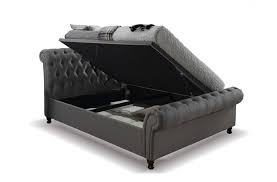 See king size bed dimensions from all around the world. Castellano Grey King Size Ottoman Storage Bed Frame