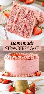 Homemade Strawberry Cake Recipe Ultimate Strawberry Lovers Cake Recipe Homemade Strawberry Cake Strawberry Cake Recipes Cake Recipes