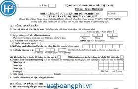 Maybe you would like to learn more about one of these? Phiáº¿u Ä'Äƒng Ky Tham Dá»± Ká»³ Thi Tá»'t Nghiá»‡p Thpt Quá»'c Gia 2021