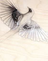 Bird In Flight Small Art Print By Thehauntedhollowtree On Etsy 15 00 Bird Art Print Small Art Prints Art