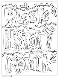 Free printable mandala coloring monthly pages october 23, 2018 mae. Black History Month Printables Classroom Doodles