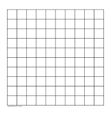 Static Cling 10x10 Squares Graph