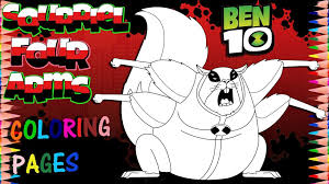 Ben 10 wildvine coloring pages featured nutty kids club. Ben 10 Reboot Colouring Pages Squrriel Fourarms Coloring Books Toddler Coloring Book Colouring Pages