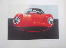 Exterior colournero daytona wb 508. Hideki Yoshida Ferrari 260 Lm Lithograph Contemporary Art Plazzart