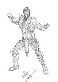 The dress is modified to allow a far wider range of movement than a generic qipao. 14 Pics Of Scorpion Vs Sub Zero Mortal Kombat X Coloring Page Coloring Home