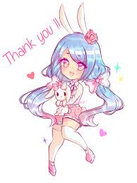 Blue teddy bear gentleman takes off his hat to say thank you. Thank You Anime Bunny Kawaii Anime Anime Images Art Reference